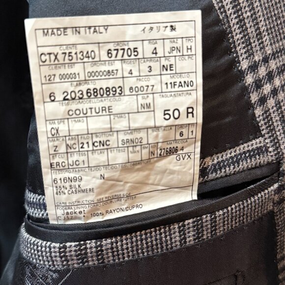 Rare ZEGNA COUTURE XXX Men's Sportcoat 50R eu 40R us Tom Ford silk cashmere - Picture 5 of 8
